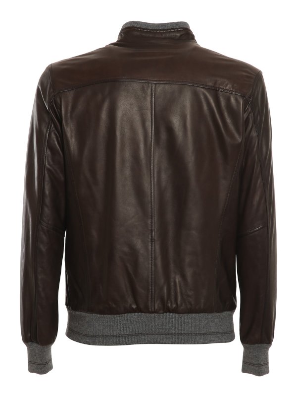 BARBA: leather jacket online - Leather jacket