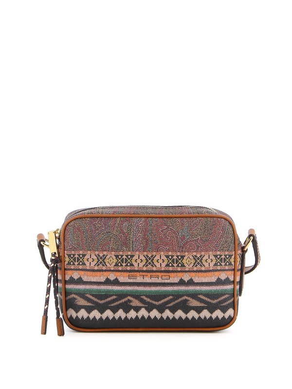 ETRO: cross body bags - Twister print crossbody bag