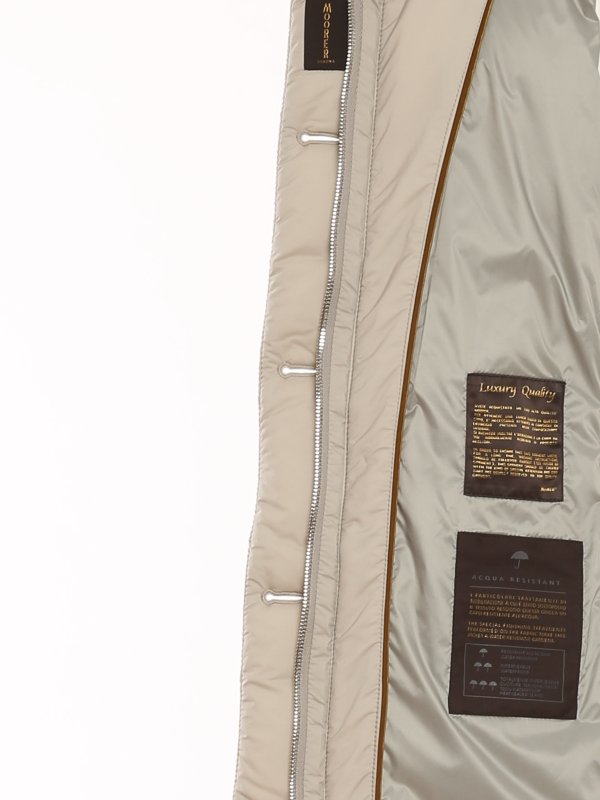 iKRIX MOORER: padded coats - Vetiver padded coat