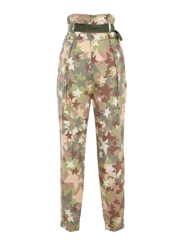 ELISABETTA FRANCHI: カジュアルトラウザー online - カジュアルパンツ - 緑