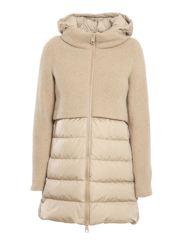 HERNO: Lange Daunenmäntel - Daunenmantel - Beige