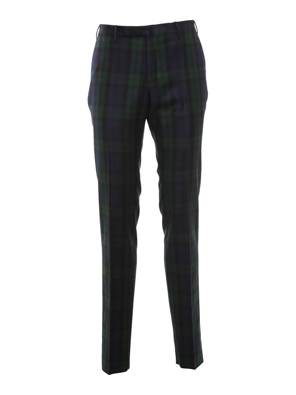 INCOTEX: Tailored & Formal trousers - Tartan patterned pants