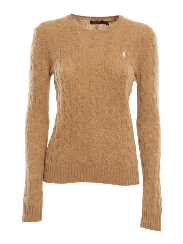 RALPH LAUREN: Pull col rond - Pull Col Rond - Camel