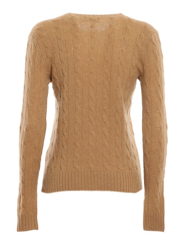 RALPH LAUREN: Pull col rond online - Pull Col Rond - Camel
