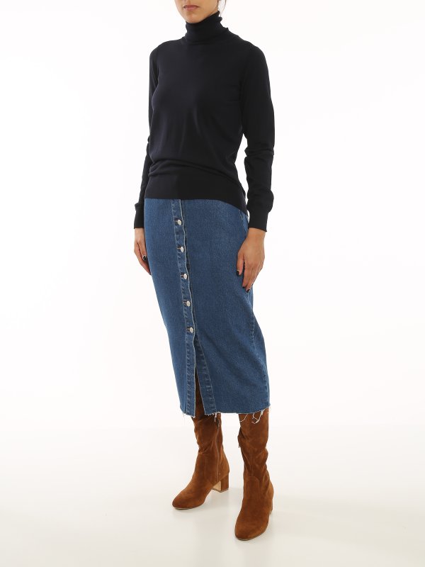 DRUMOHR: Rollkragenpullover  und Polo-Ausschnitt online - Rollkragenpullover - Dunkelblau