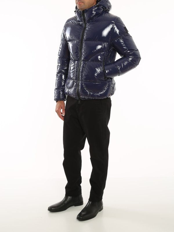 HERNO: padded jackets online - Glossy nylon puffer jacket