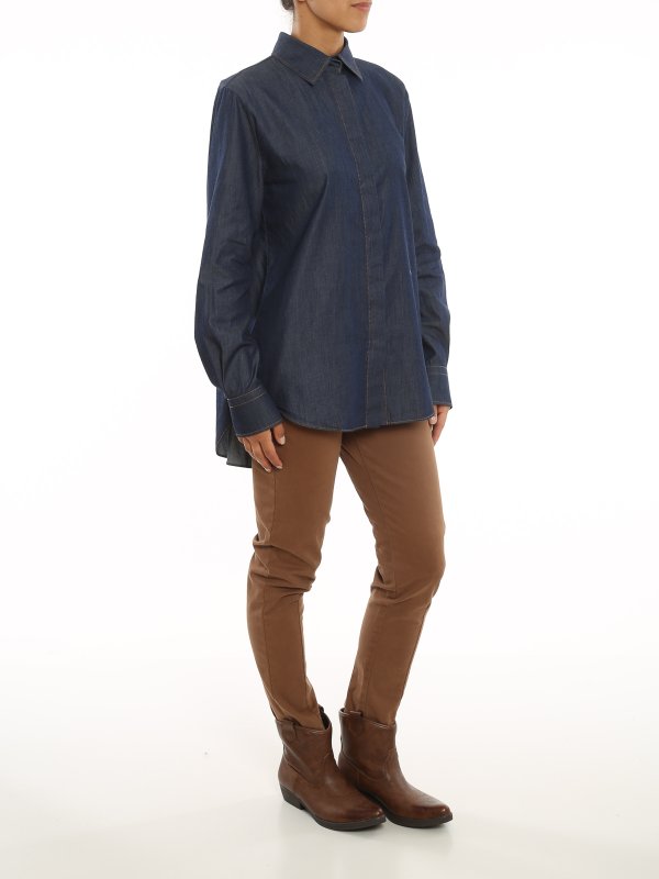 JACOB COHEN: シャツ online - シャツ - ダークウォッシュ