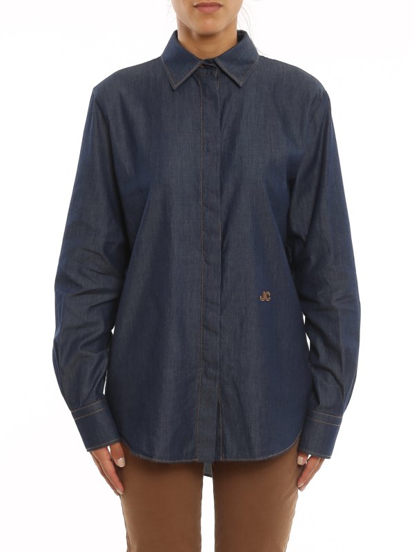 iKRIX JACOB COHEN: シャツ - シャツ - ダークウォッシュ