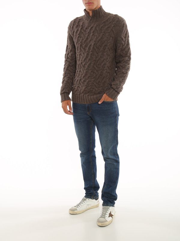 MALO: Col roulé & Col polo online - Pull Col Roulé - Marron
