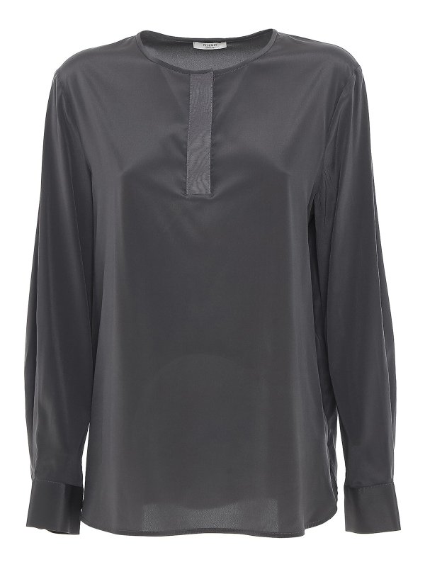 PESERICO: Blusen - Bluse - Grau
