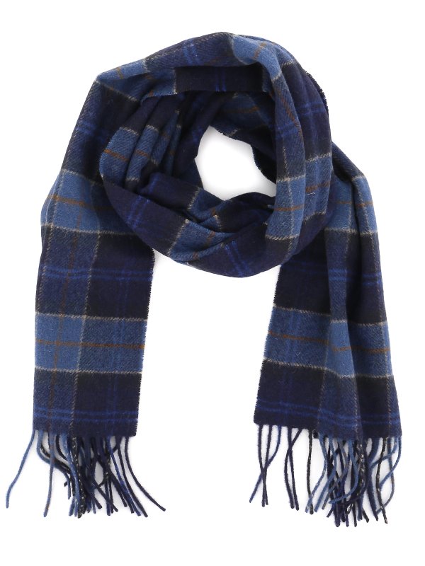BARBOUR: scarves - Tartan wool scarf