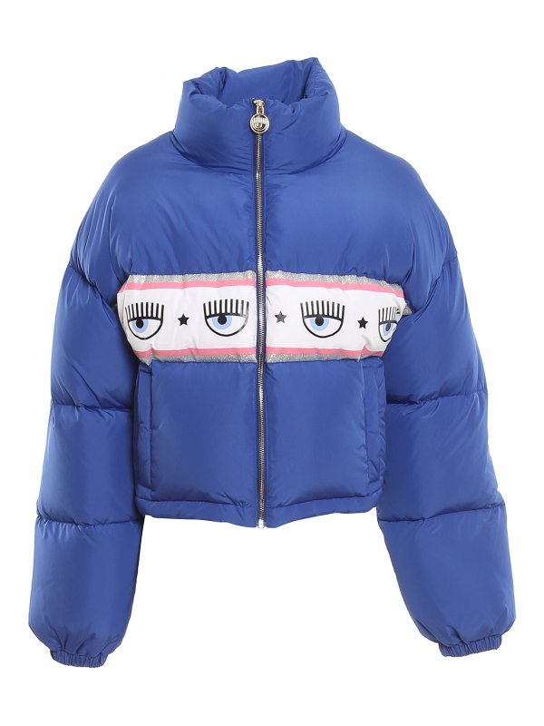 CHIARA FERRAGNI: Kurze Daunenjacken - Daunenjacke - Blau