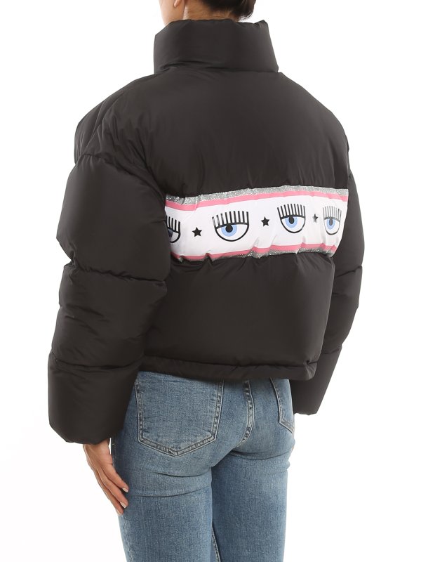 Logomania down jacket shop online: CHIARA FERRAGNI
