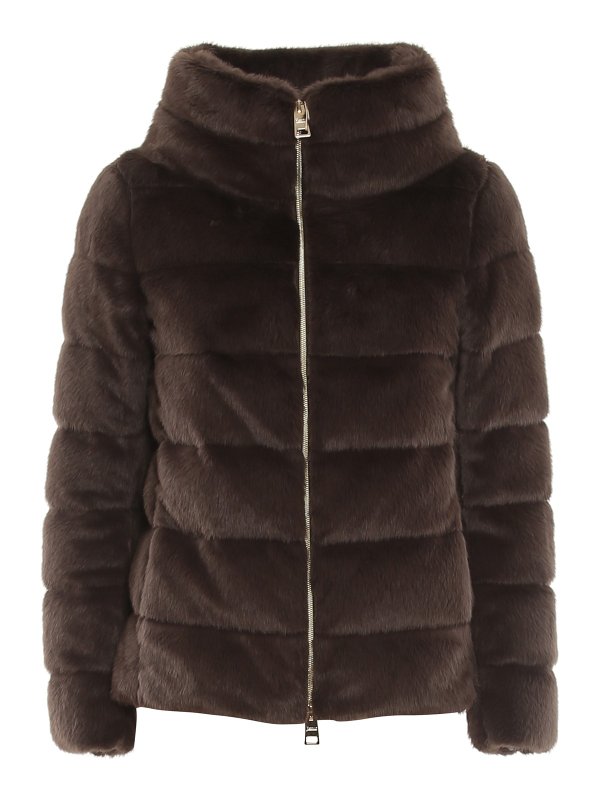 HERNO: Pelz und Shearling - Pelz - Dunkelbraun