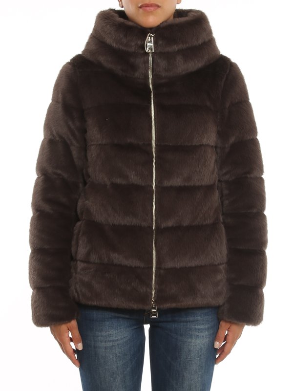 iKRIX HERNO: Pelz und Shearling - Pelz - Dunkelbraun
