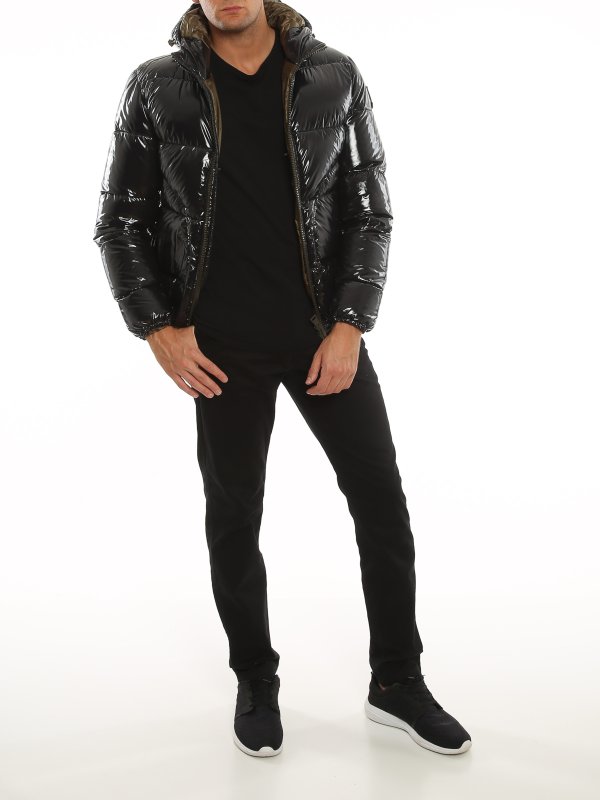 HERNO: padded jackets online - Glossy puffer jacket