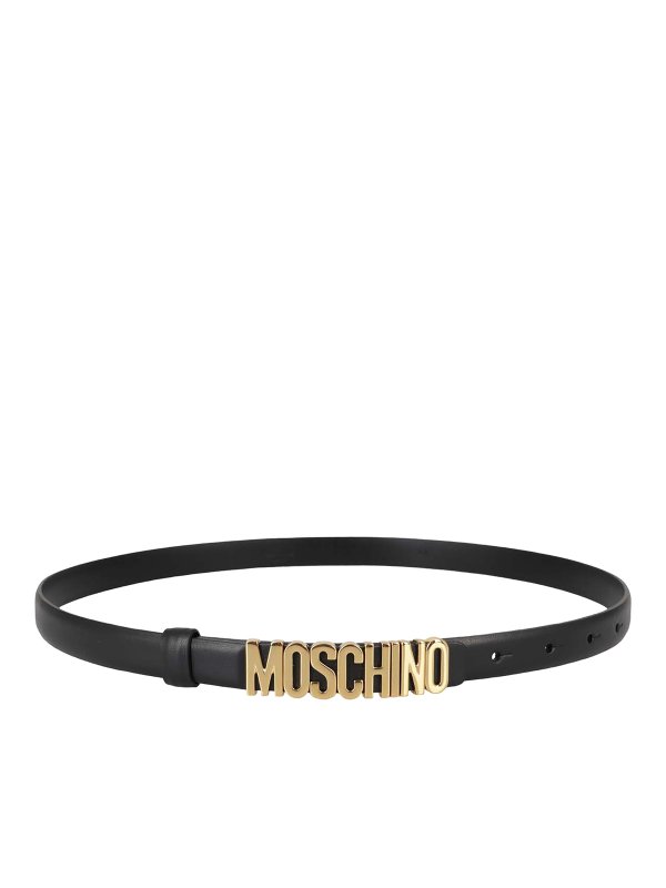 MOSCHINO: ベルト online - ベルト - 黒