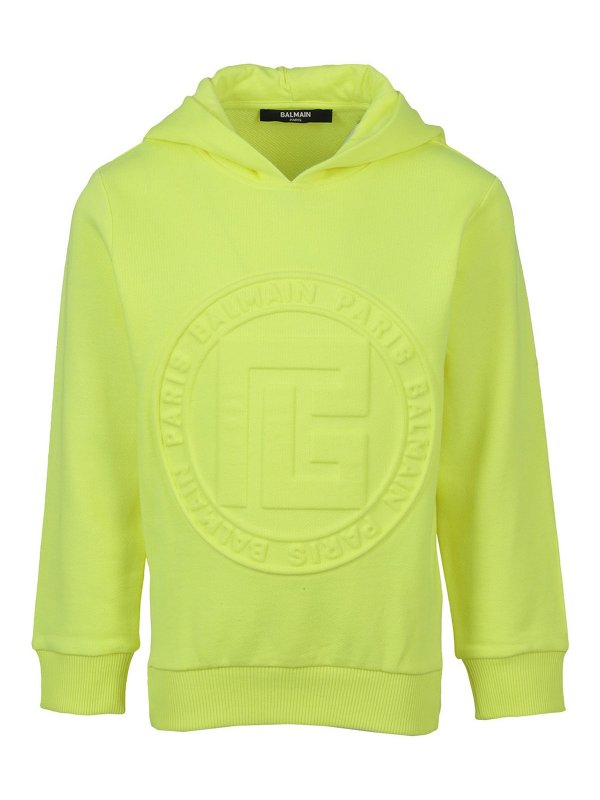 Balmain: Sweatshirts und Pullover - Sweatshirt - Gelb