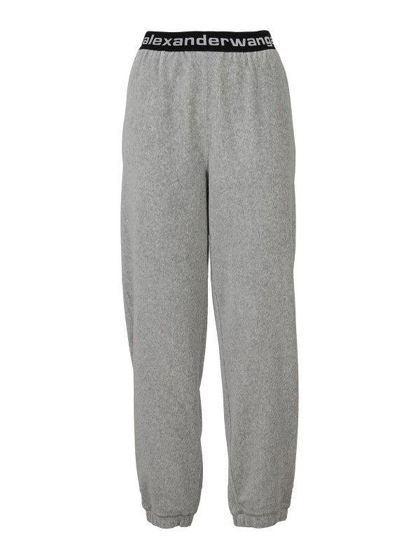 ALEXANDER WANG: tracksuit bottoms - Stretch velvet joggers