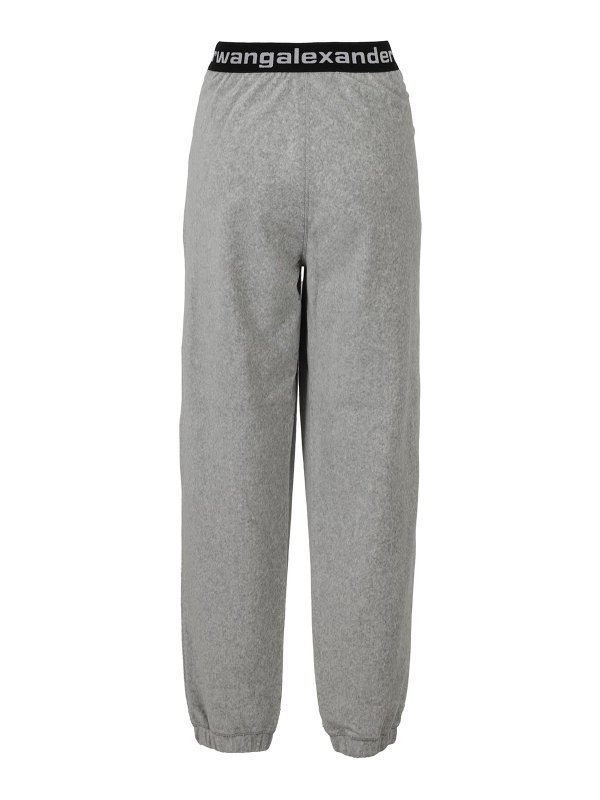 ALEXANDER WANG: tracksuit bottoms online - Stretch velvet joggers