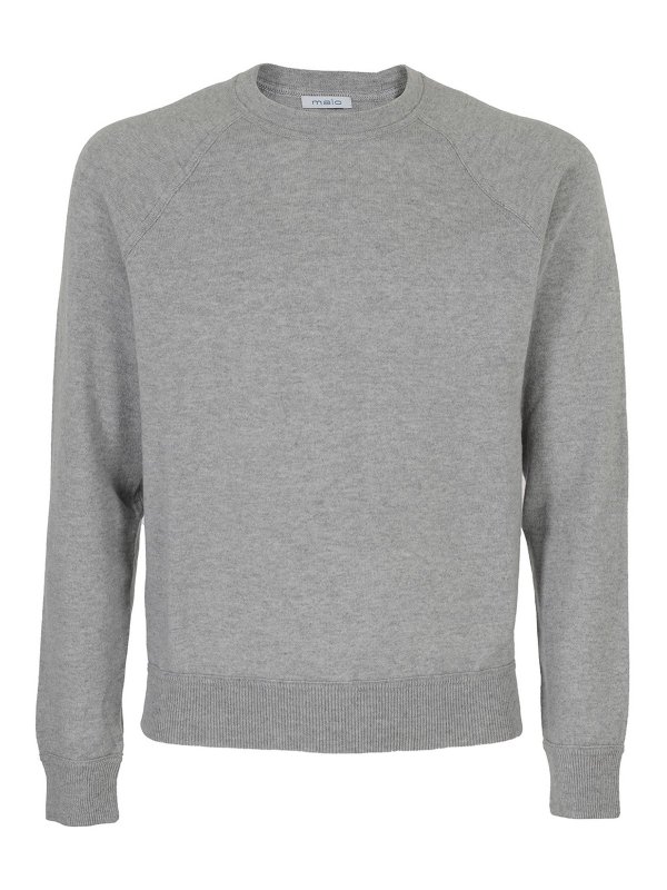 MALO: Pull col rond - Pull Col Rond - Gris Clair