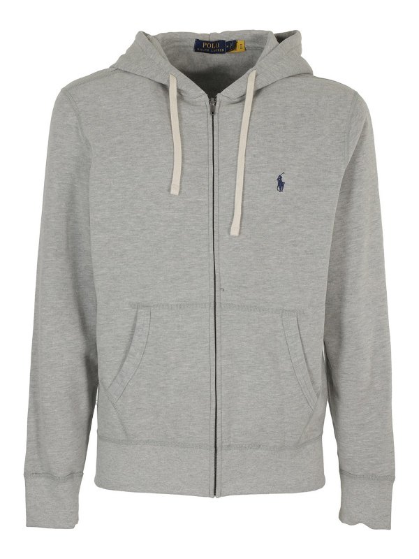 POLO RALPH LAUREN: Sweatshirts & Sweaters - Zip-up cotton blend hoodie