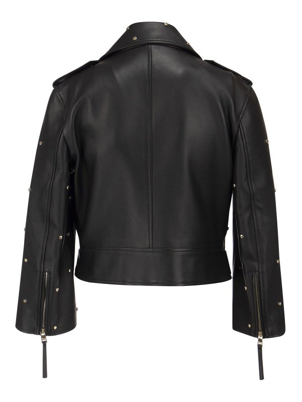 VALENTINO RED: Vestes en cuir online - Blouson En Cuir - Noir