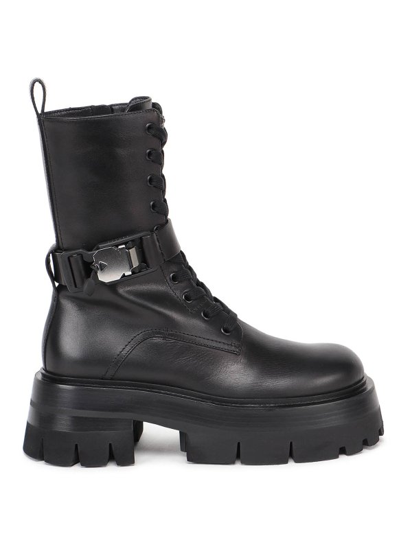 VERSACE: Botas - Botas - Negro