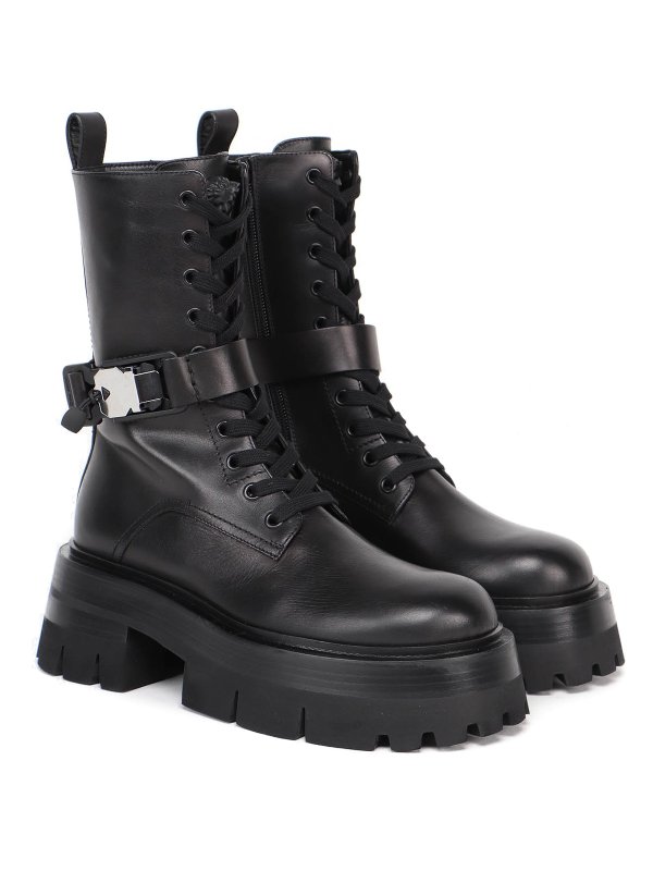 VERSACE: Botas online - Botas - Negro
