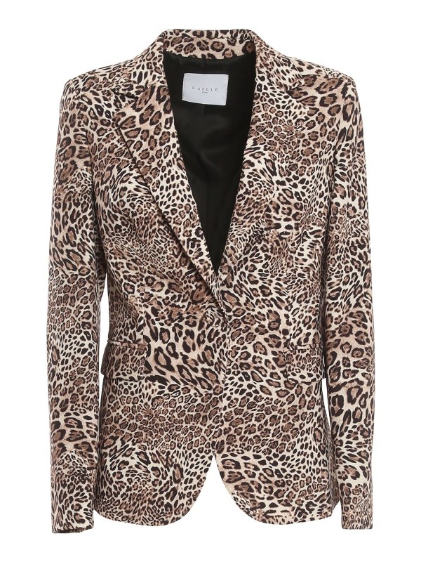 Gaelle Paris: blazers - Leopard printed blouse