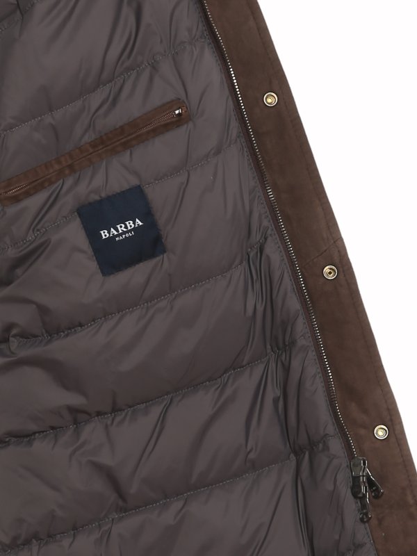iKRIX BARBA: padded coats - Suede padded coat