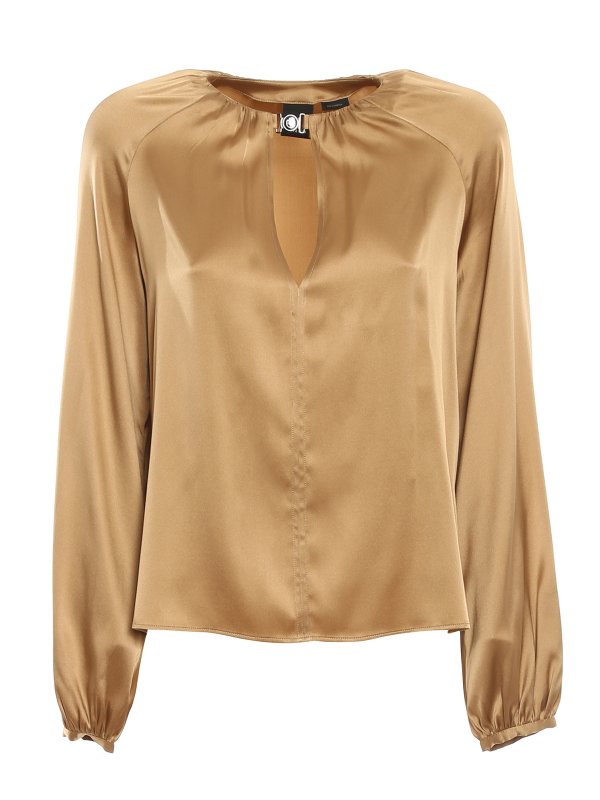 Pinko: Blusen - Bluse - Gold