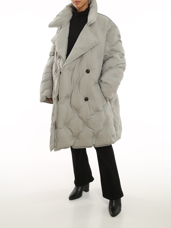Maison Margiela: ダウン・ハイテクコート online - ダウンコート - ライトグレー