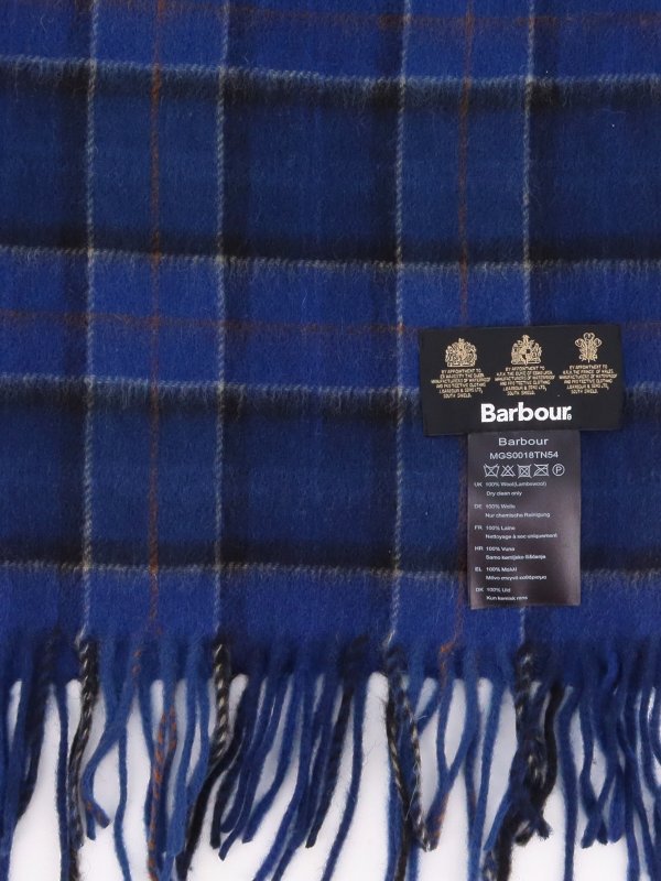 スカーフ - ダークブルー shop online: BARBOUR