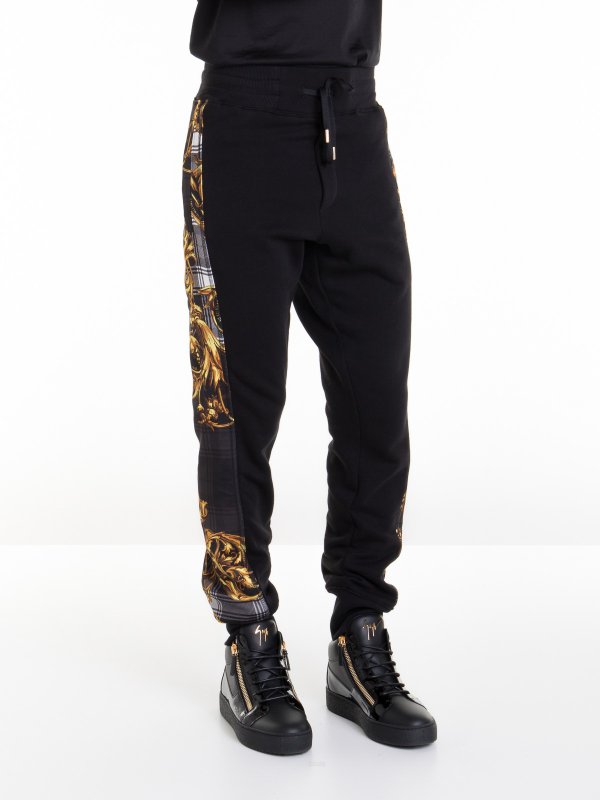 Versace Jeans Couture: スウェットパンツ online - トラックスーツ ボトムス - 黒