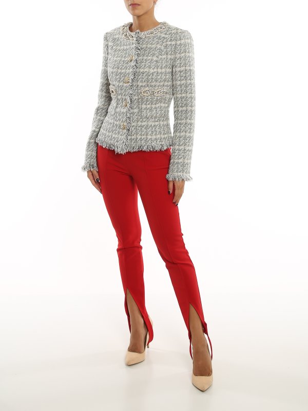 ELISABETTA FRANCHI: casual jackets online - Tweed jacket