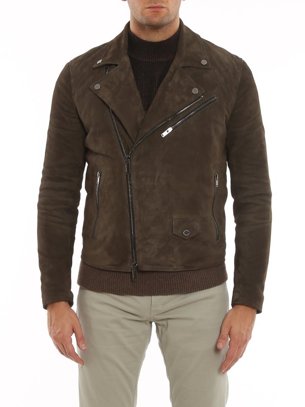 iKRIX TAGLIATORE: leather jacket - Suede biker jacket
