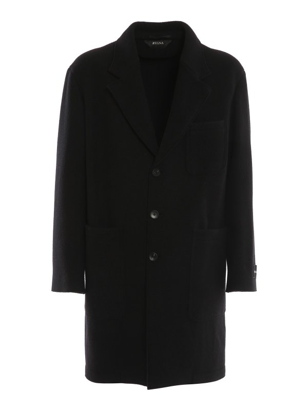 Z ZEGNA: ニーレングスコート - 膝丈コート - 黒