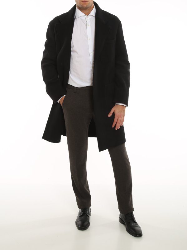 Pコート Z Zegna Z Zegna Recycled wool coat - Black - Men|2897134DSTG0N001