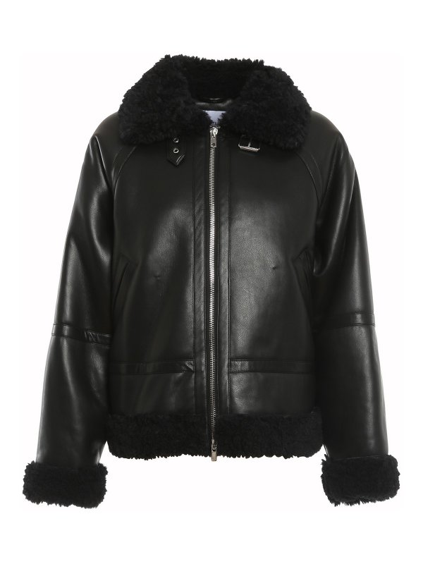 STAND STUDIO: leather jacket - Rind jacket