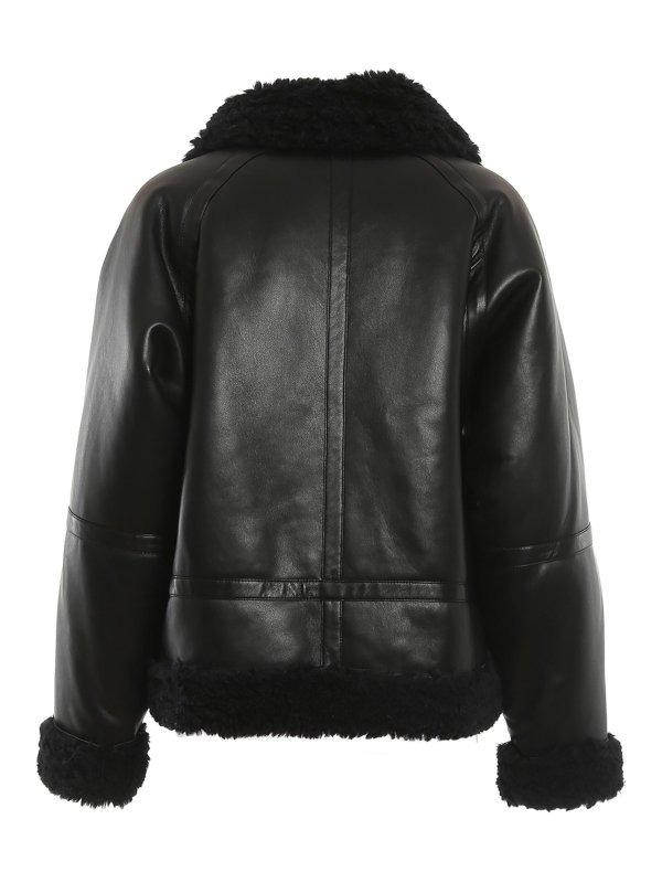STAND STUDIO: leather jacket online - Rind jacket
