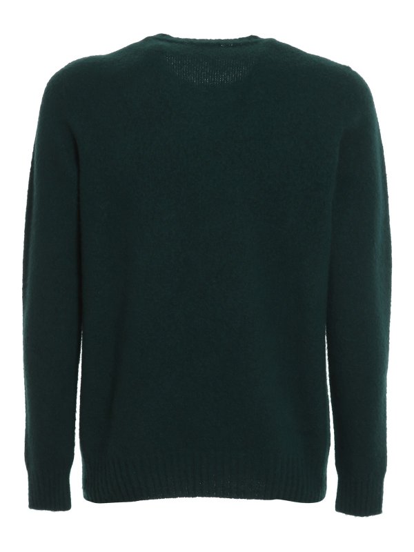 DRUMOHR: Strickpullover mit Rundhalsausschnitt online - Rundhalspullover - Grün