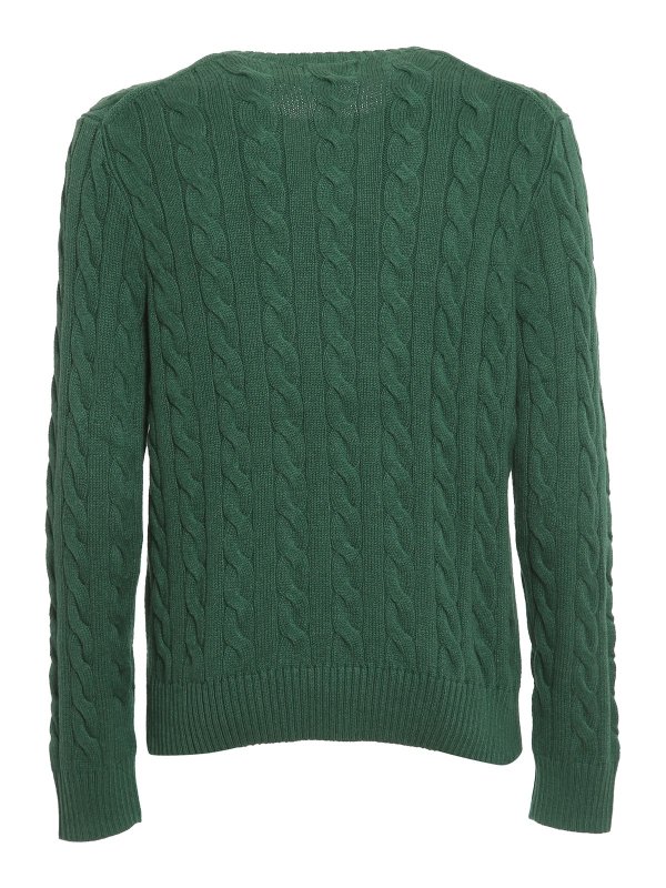 POLO RALPH LAUREN: crew necks online - Cable knit cotton sweater