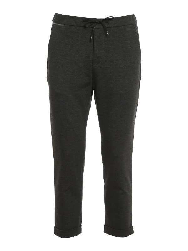 TELERIA ZED: casual trousers - Melange jersey trousers