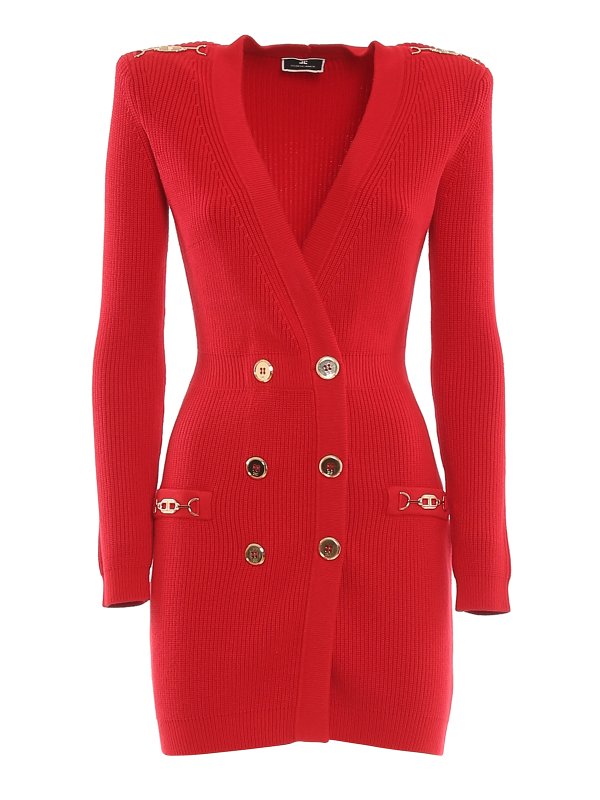 ELISABETTA FRANCHI: ショートドレス - ショートドレス - 赤