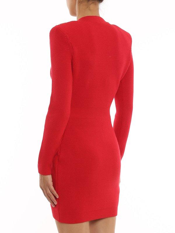 ショートドレス - 赤 shop online: ELISABETTA FRANCHI