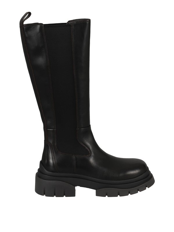 ASH: boots - Stone leather boots