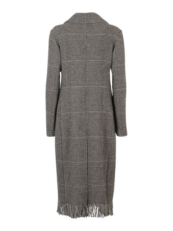 SEVENTY: long coats online - Prince of Wales patterned coat