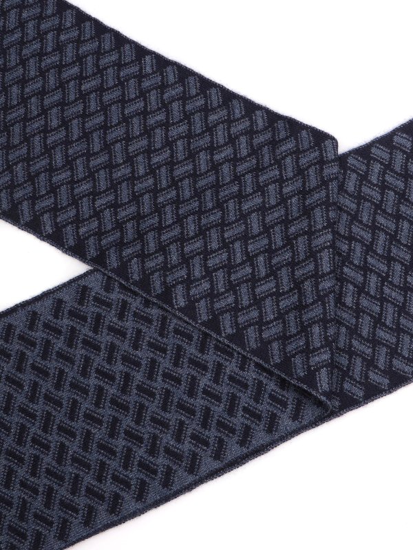 DRUMOHR: scarves online - Biscuit patterned cashmere scarf