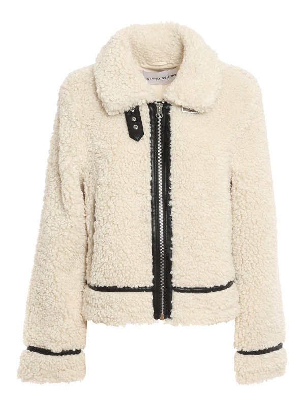 STAND STUDIO: casual jackets - Audrey faux fur jacket